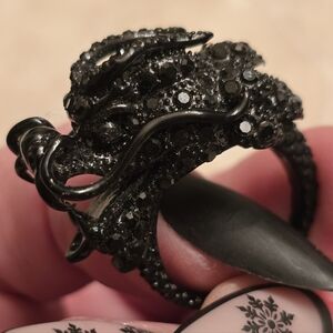 Simply Vera Wang Black Dragon Ring
